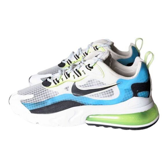 NIKE Air Max 270 React 'Oracle Aqua Ghost Green' Running Shoes Size 8 - Picture 2 of 9